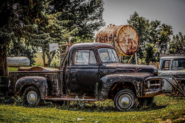 Classic Truck Poster featuring the photograph Cool Truck On A Hot Day by Ray Congrove