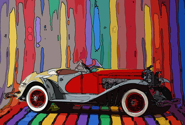 Duesenberg Roadster Poster featuring the photograph Coop's Duesy by James Rentz
