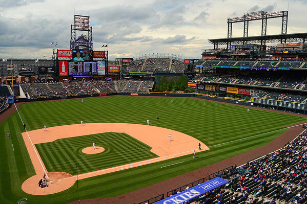 Coors Poster featuring the photograph Coors Field, Home of the Rockies by James Kirkikis
