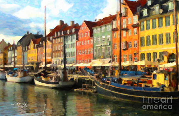 Urban Poster featuring the painting Copenhagen by Chris Armytage
