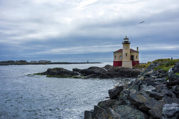 Lighthouse Poster featuring the photograph Coquille Lighthouse III by Steven Clark