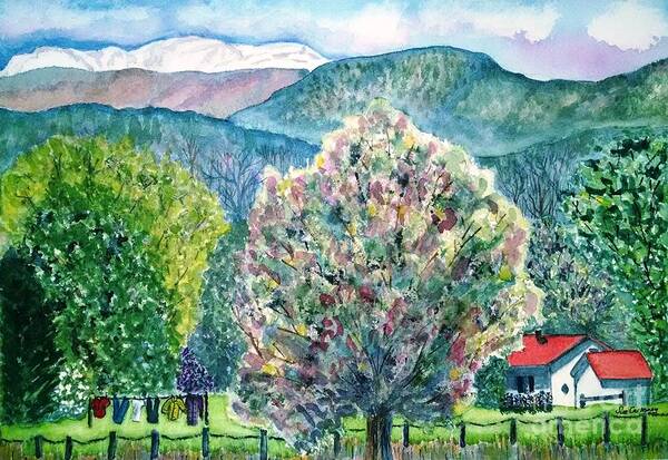Trees Poster featuring the painting Country Beauty by Sue Carmony
