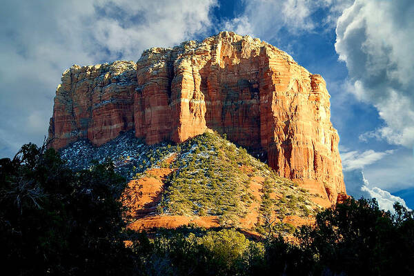 Courthouse Butte Poster featuring the photograph Courthouse Butte - Sedona Arizona by James DeFazio