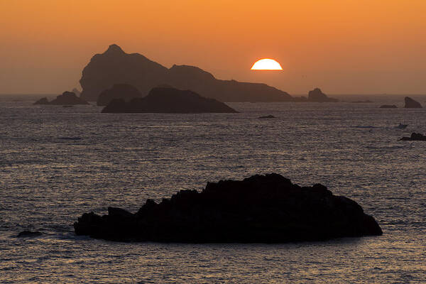 California Poster featuring the photograph Crescent City Sunset from Battery Point Lighthouse by Joe Doherty