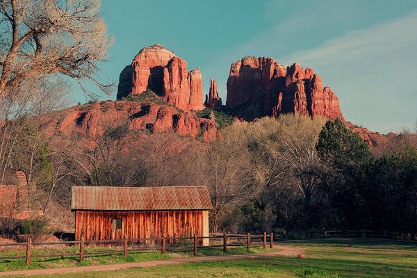 Rustic Poster featuring the photograph Crescent Moon Park by Ray Devlin