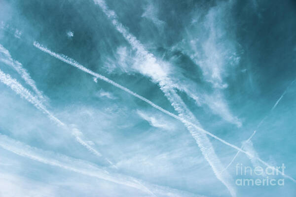 Sky Poster featuring the photograph Criss-Cross Sky by Colleen Kammerer