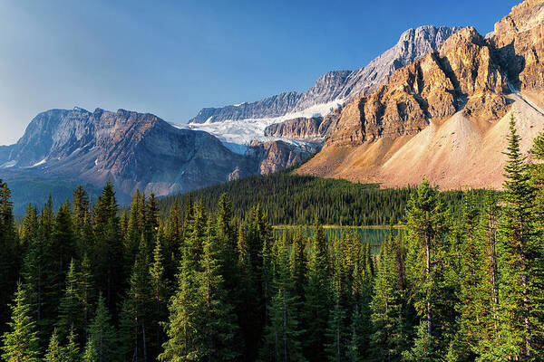 Alberta Canada Poster featuring the photograph Crowfoot Glacier by Dennis Kowalewski