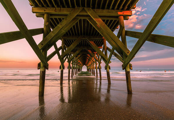 North Poster featuring the photograph Crystal Pier at Sunset by Ranjay Mitra