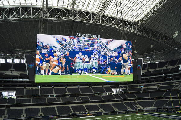 Dallas Cowboys Poster featuring the photograph Dallas Cowboys Take The Field by Craig David Morrison