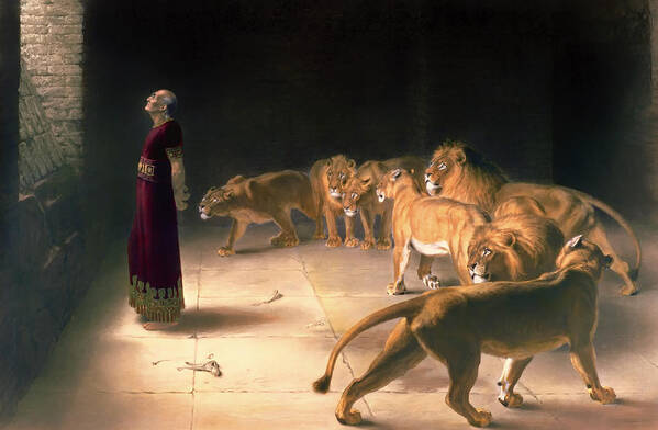 Painting Poster featuring the painting Daniel's Answer To The King by Mountain Dreams