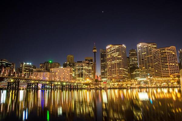 Darling Harbour Poster featuring the photograph Darling Harbour by Jackie Russo