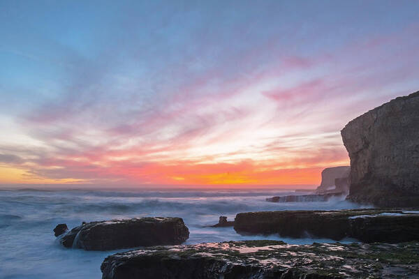 Seascape Poster featuring the photograph Dawn by Catherine Lau