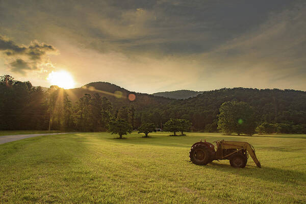 Field Poster featuring the photograph Day's End by Patrick Flynn