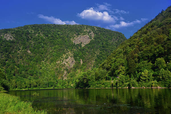 Delaware Water Gap From New Jersey Poster featuring the photograph Delaware Water Gap from New Jersey by Raymond Salani III