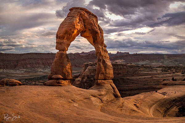 Arches Poster featuring the photograph Delicate Glow Signature by Ryan Smith
