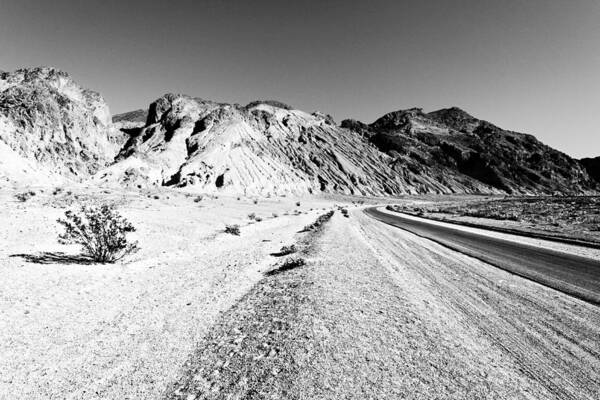 Monochrome Palette Poster featuring the photograph Monochrome Palette -- Artists Drive in Death Valley National Park, California by Darin Volpe
