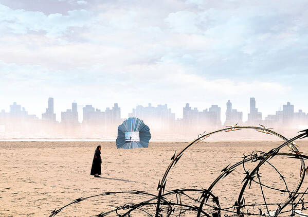 Desert Poster featuring the digital art Desert World by Rick Mosher