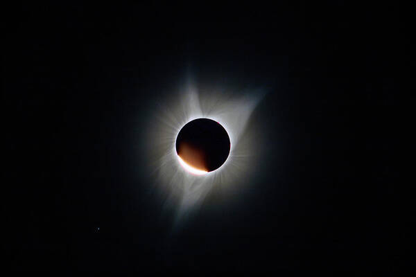 Solar Eclipse Poster featuring the photograph Diamond Ring by Ralf Rohner