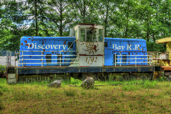 Train Poster featuring the photograph Discovery Bay Restaurant by Richard J Cassato