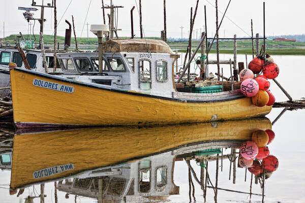 Fishing Boat Poster featuring the photograph Dolores Ann the old fair lady by Tatiana Travelways