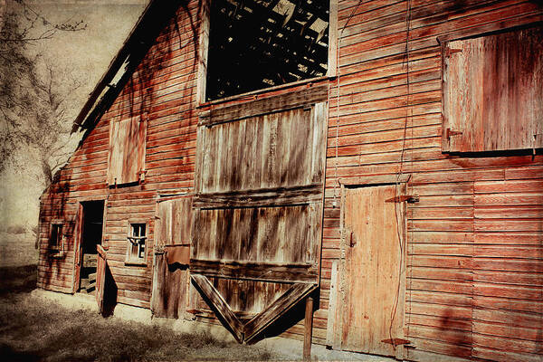  Barn Poster featuring the photograph Doors Open by Julie Hamilton