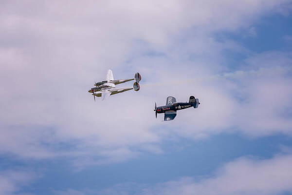 Airplane Poster featuring the photograph Double Trouble by Robert Krajnc