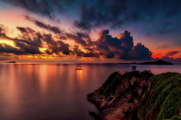 China Poster featuring the photograph Dreamy Sunset by Mountain Dreams