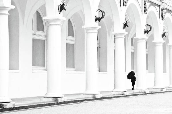 Dresden Poster featuring the photograph Dresden - Stallhof by Dorit Fuhg