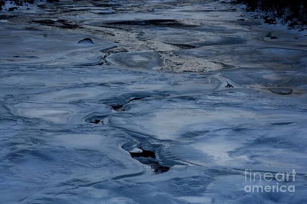 Frozen River Poster featuring the photograph Dry Fork Freeze by Randy Bodkins