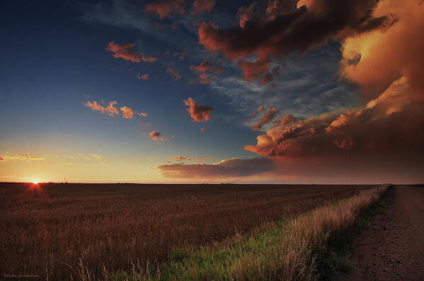 The Poster featuring the photograph Dusk In The Heartland by Brian Gustafson