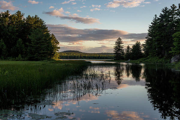 Landscape Poster featuring the photograph Dusk on the Water by Brent L Ander