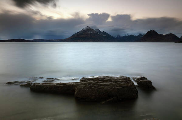 Elgol Poster featuring the photograph Cuillin Seascape by Grant Glendinning