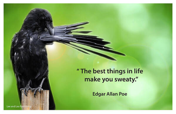 Quote Poster featuring the photograph Edgar Allan Poe - 4 by Mark Slauter