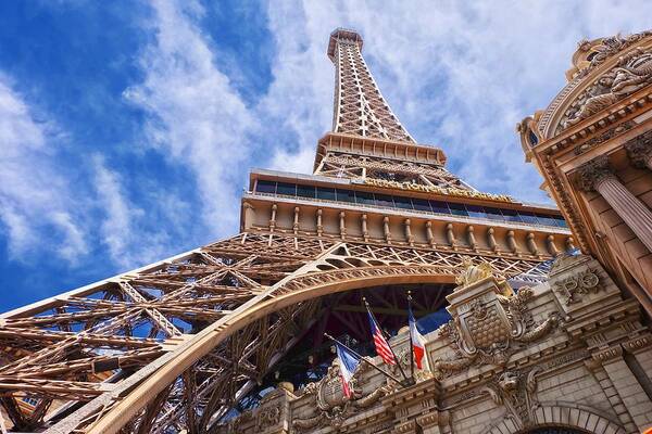 Eiffel Poster featuring the photograph Eiffel Tower Las Vegas by Ricardo J Ruiz de Porras