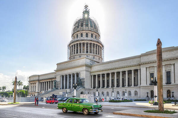 Caribbean Poster featuring the photograph El Capitolio by Joel Thai