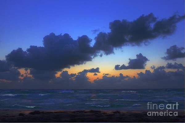 Sunrise Poster featuring the photograph Electric Blue 2 by Jeff Breiman