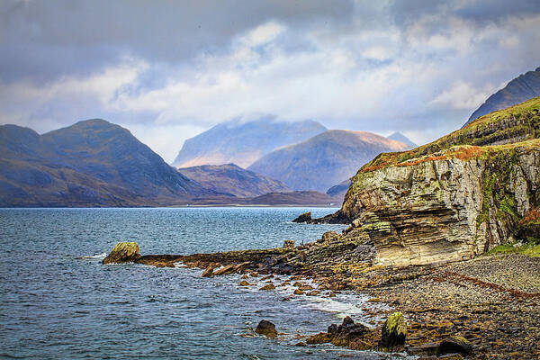 Elgol Beach Poster featuring the photograph Elgol beach #h4 by Leif Sohlman