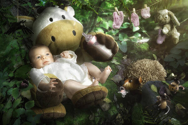 Baby Poster featuring the photograph Emilie's World by Christophe Kiciak