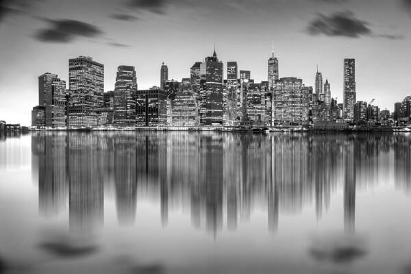 Manhattan Skyline Poster featuring the photograph Enchanted City by Az Jackson