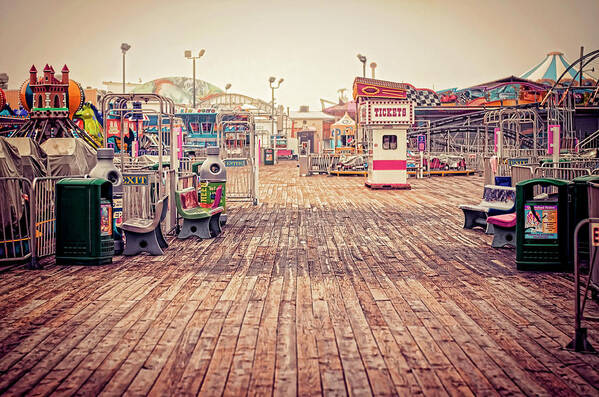 Boardwalk Poster featuring the photograph End of Summer by Heather Applegate
