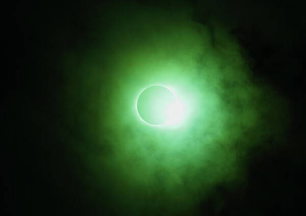 Solar Eclipse Poster featuring the photograph End Of Totality by Daniel Reed