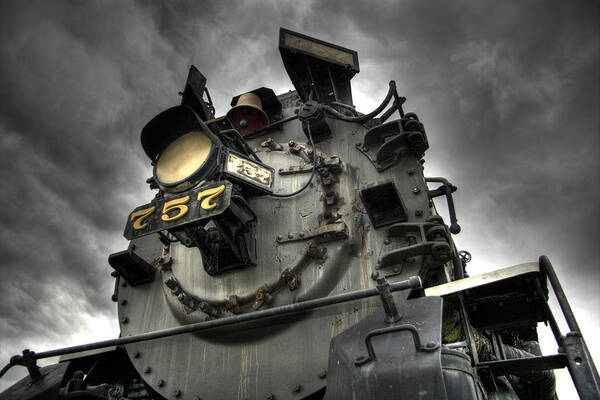 Hdr Poster featuring the photograph Engine 757 by Scott Wyatt
