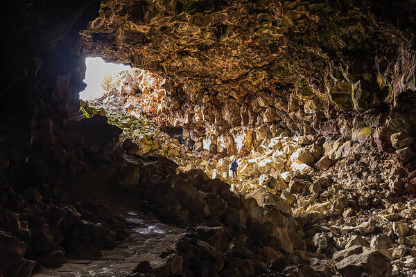 Landscape Poster featuring the photograph Entrance to Skull Cave by Marc Crumpler