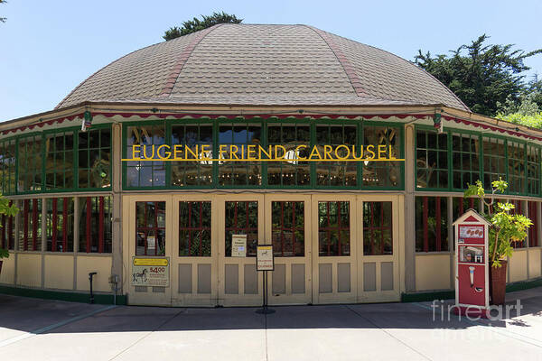 Wingsdomain Poster featuring the photograph Eugene Friend Carousel At The San Francisco Zoo San Francisco California DSC6331 by San Francisco