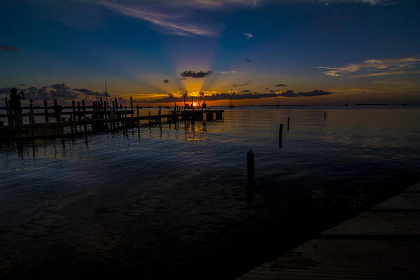Florida Keys Poster featuring the photograph evening in Key Largo by Kevin Cable