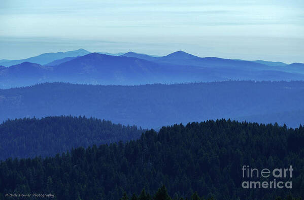 Ochoco Mountains Poster featuring the photograph Oregon Blues by Michele Penner