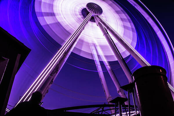 Ferris Wheel Poster featuring the photograph Ferris Wheel at Centennial Park 3 by Kenny Thomas