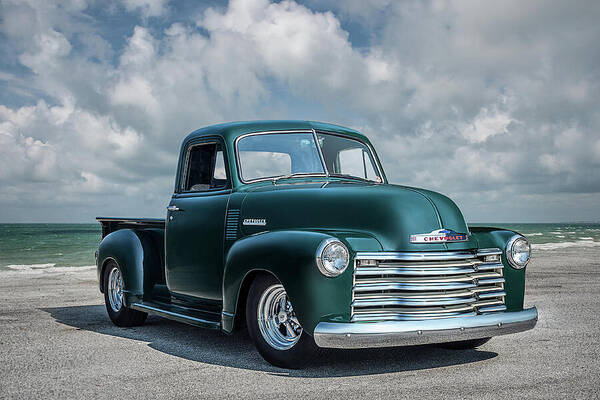 Truck Poster featuring the digital art Fifty-One Chevy 3100 by Douglas Pittman