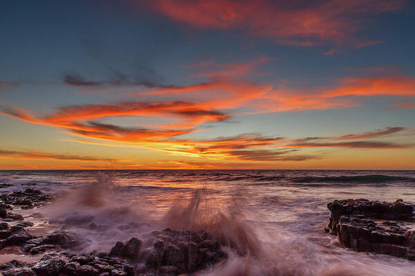 Sunset Poster featuring the photograph Final Sunset Of 2016 by Robert Caddy