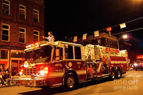 Forest Festival Poster featuring the photograph Fireman's Parade No. 4 by Kevin Gladwell